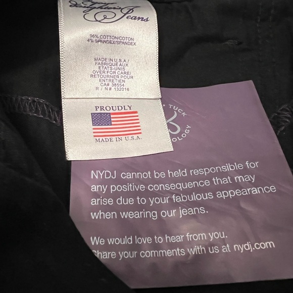 NYDJ Bootleg Black Jeans 16 - Picture 4 of 9